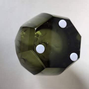 Radiant Prism Cut Glass Vase