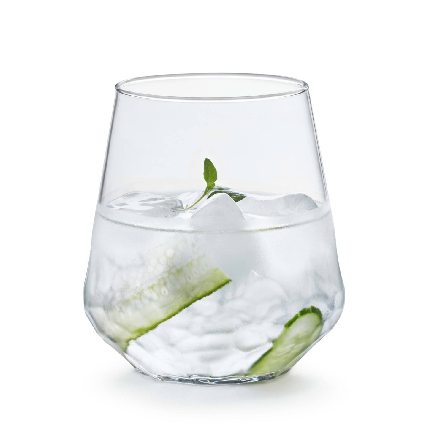 17.75 oz Hammered Base Cocktail Glassware (Set of 4)