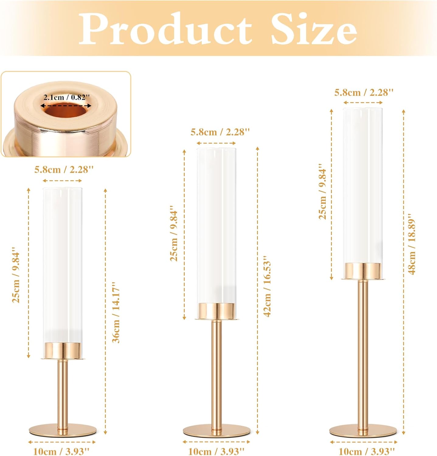 Elegant Windproof Candle Lantern (set of 3)