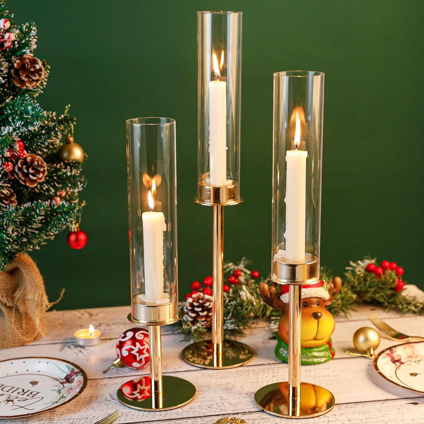 Elegant Windproof Candle Lantern (set of 3)