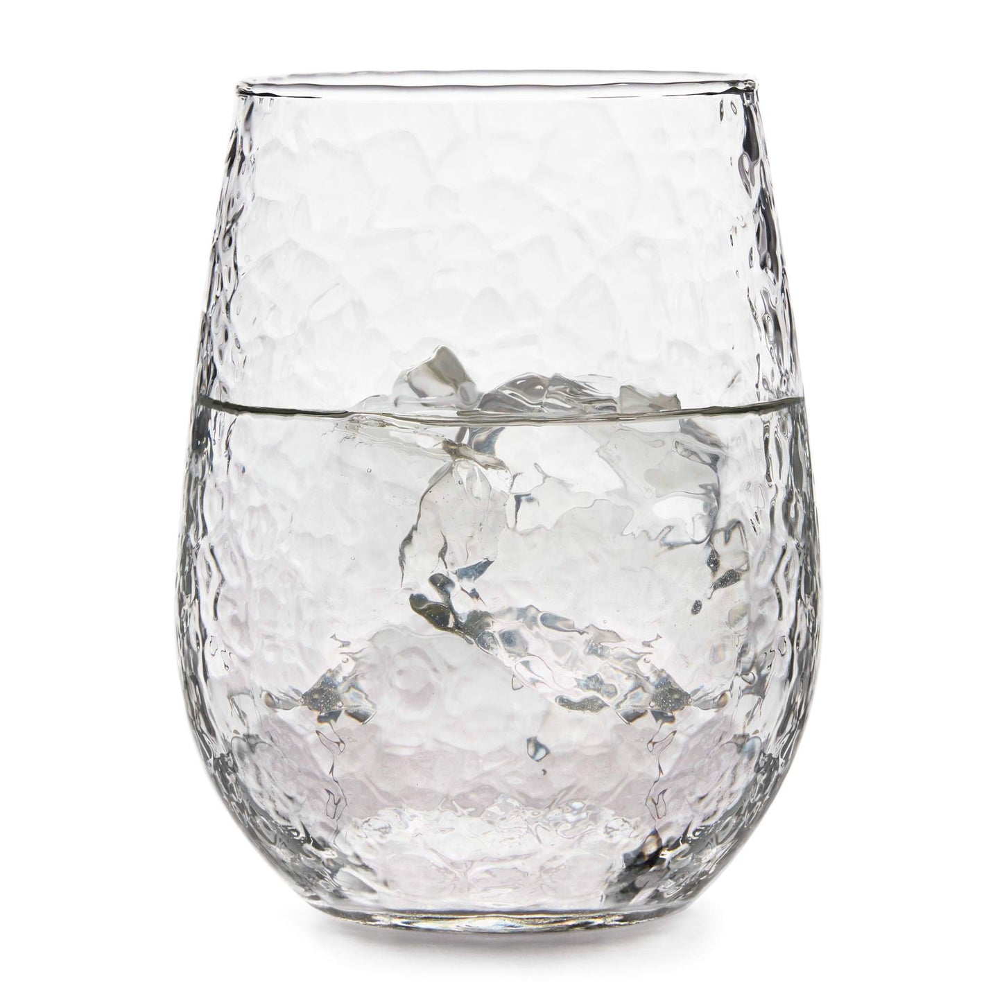 Fully Hammered Cocktail Glasses, 17oz (Set of 4)