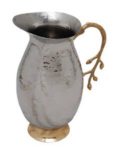Gold Leaf Water Pitcher