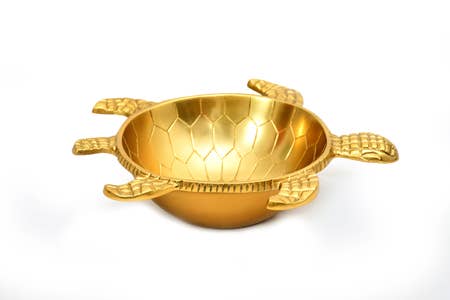 By The Sea Gold Turtle Bowl