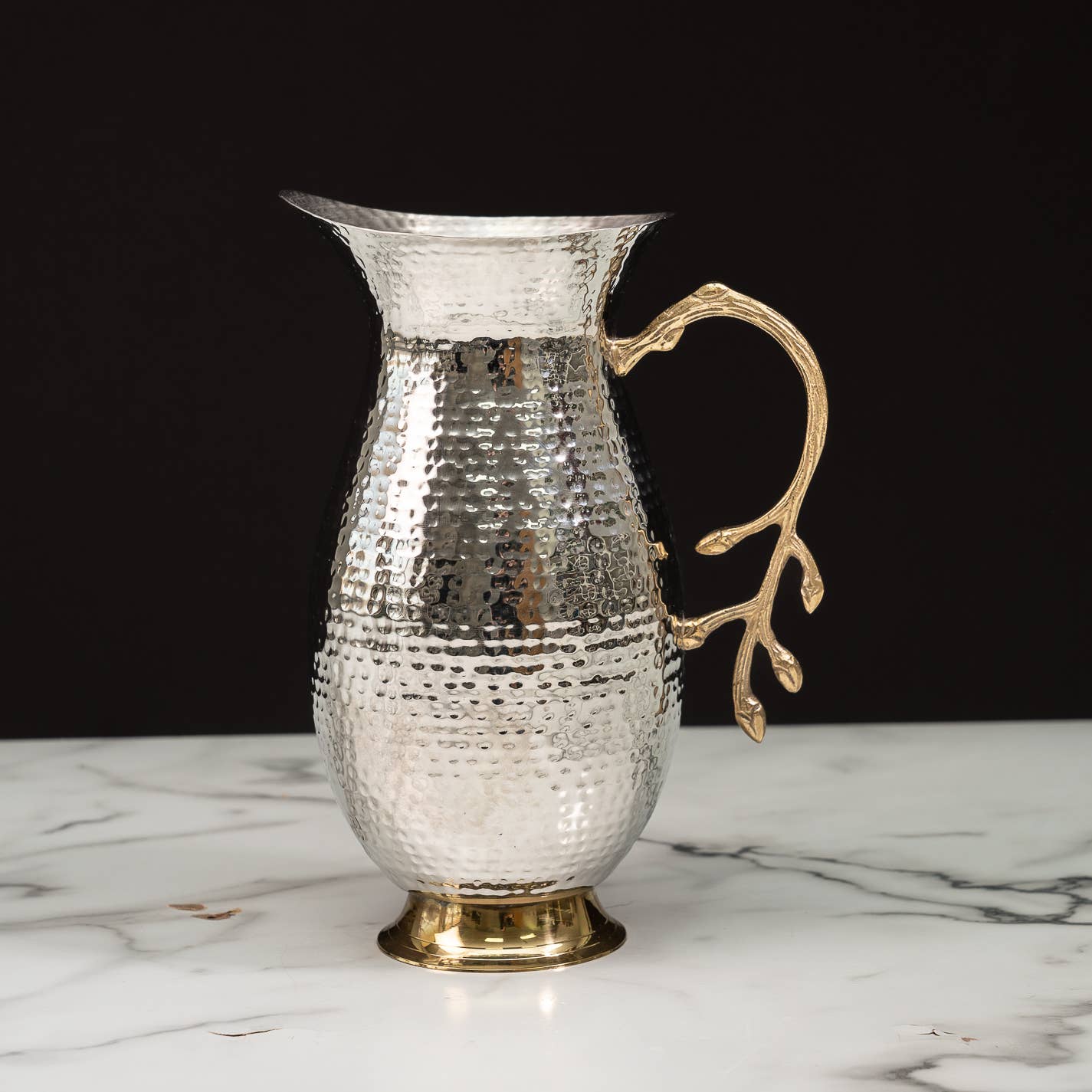 Gold Leaf Water Pitcher