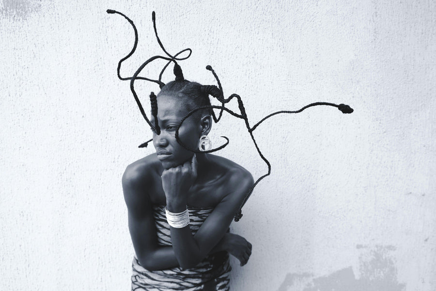 mitsooz-fine-art-photography-monochrome-portrait-sculptural-braids