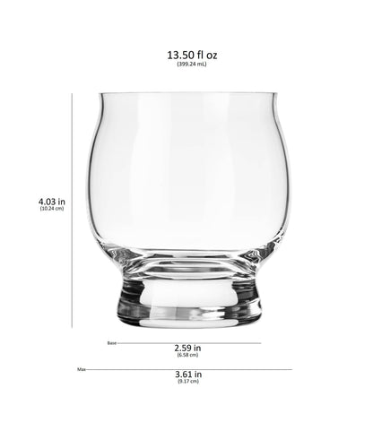 Bourbon Trail Cocktail Glass, 13.5oz (Set of 4)