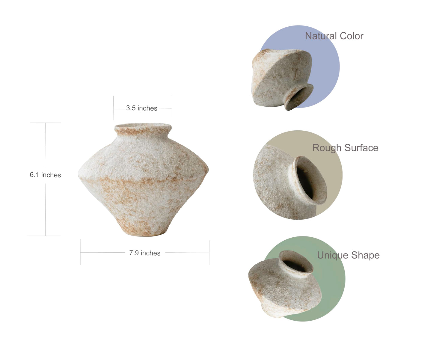 Rustic Elegance Textured Vase