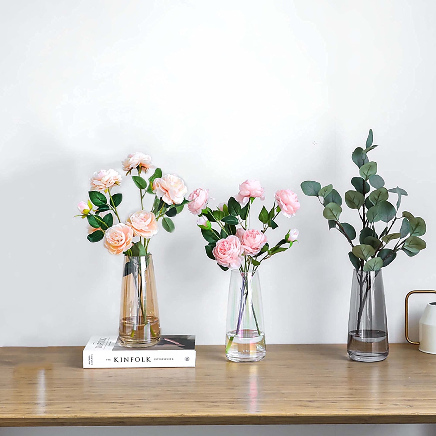 Modern Iridescent Crystal Vase