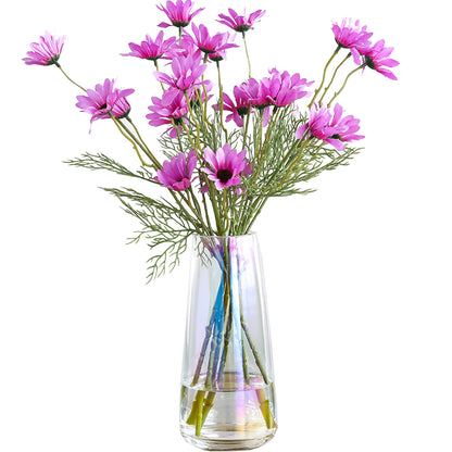 Modern Iridescent Crystal Vase
