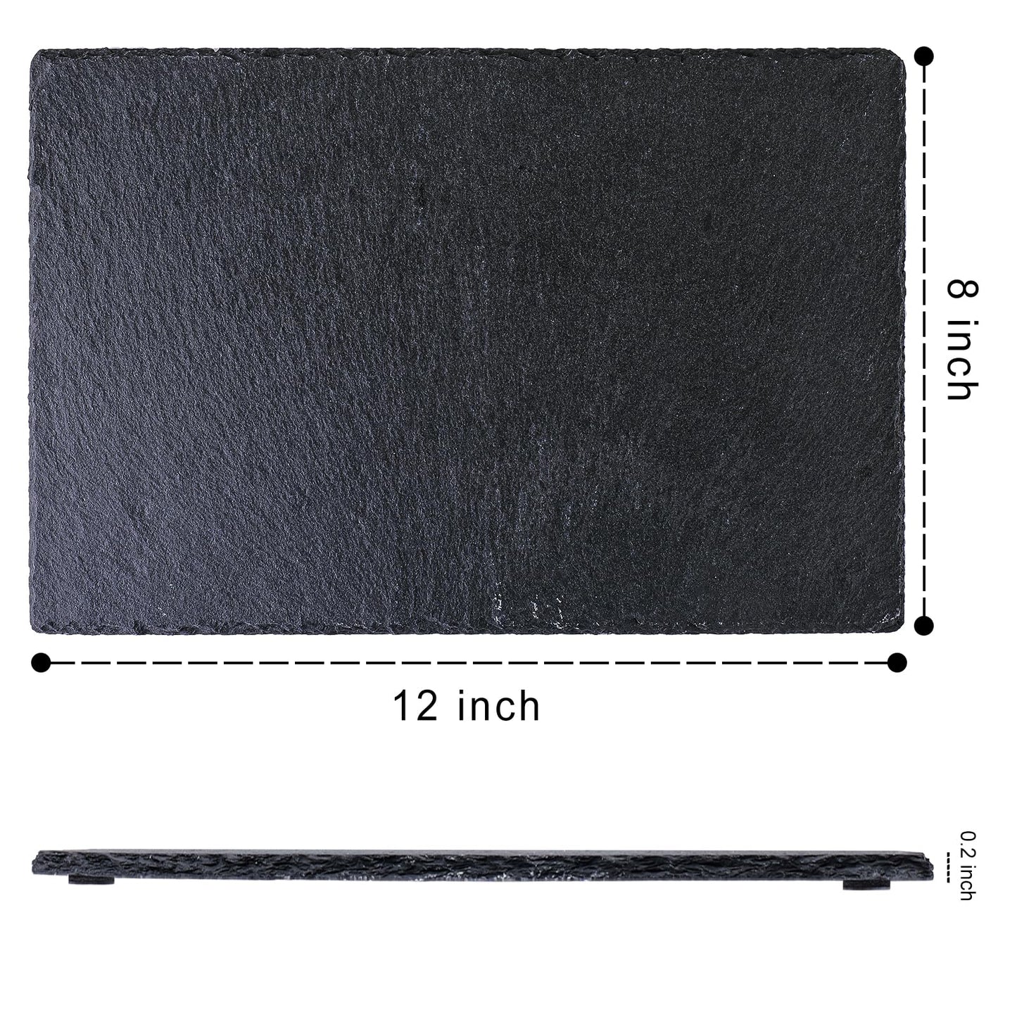 9-Pieces Natural Slate Cheese Board Set