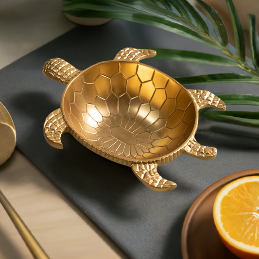 By The Sea Gold Turtle Bowl