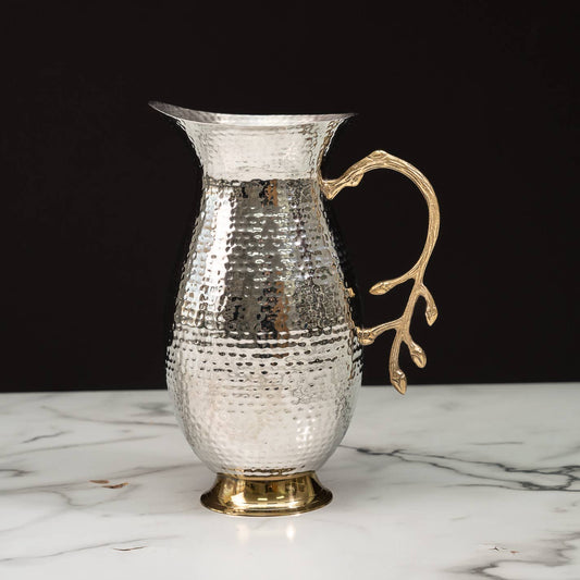 Gold Leaf Water Pitcher