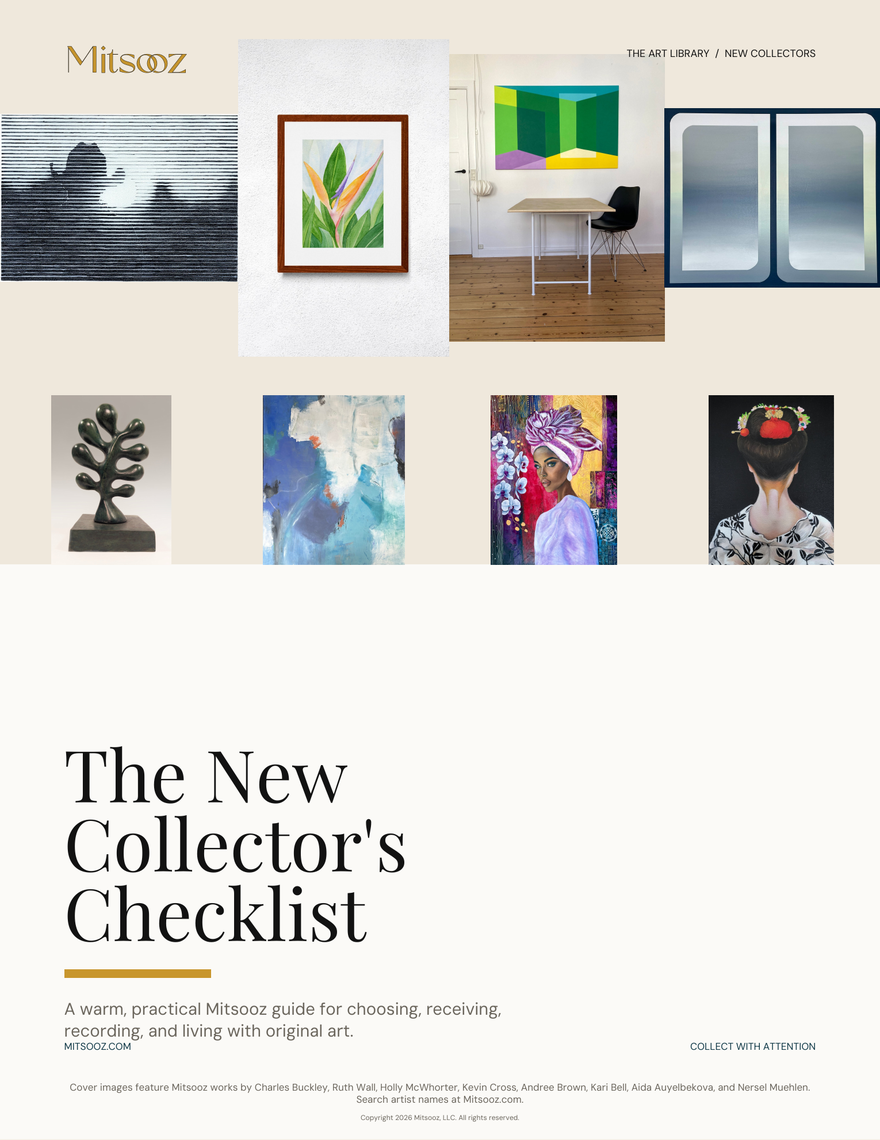 New Collector Checklist. A practical checklist for receiving original artwork, saving records, documenting condition, preserving artist context, and beginning with confidence.